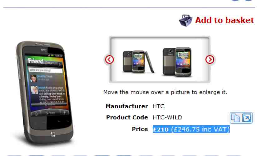 HTC Wildfire gets pricing, availability