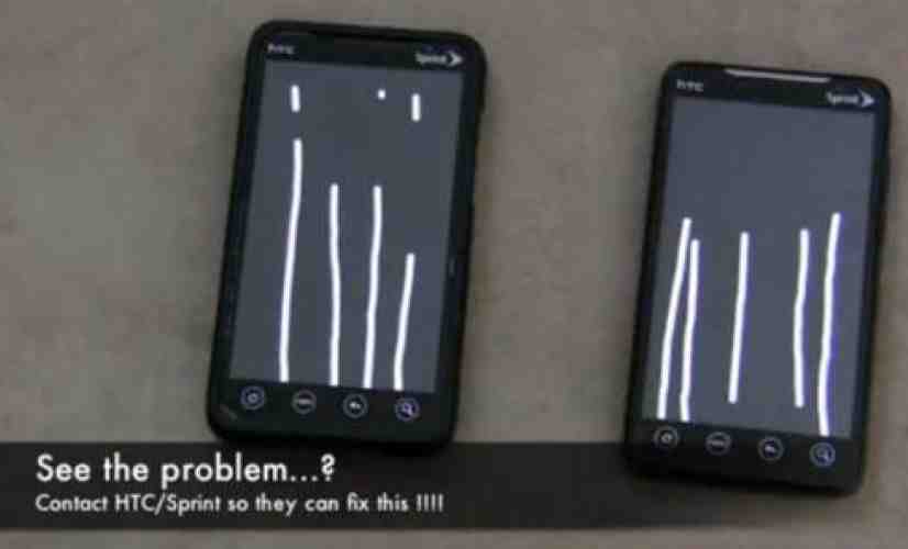 Some HTC EVO 4Gs experiencing touchscreen problems