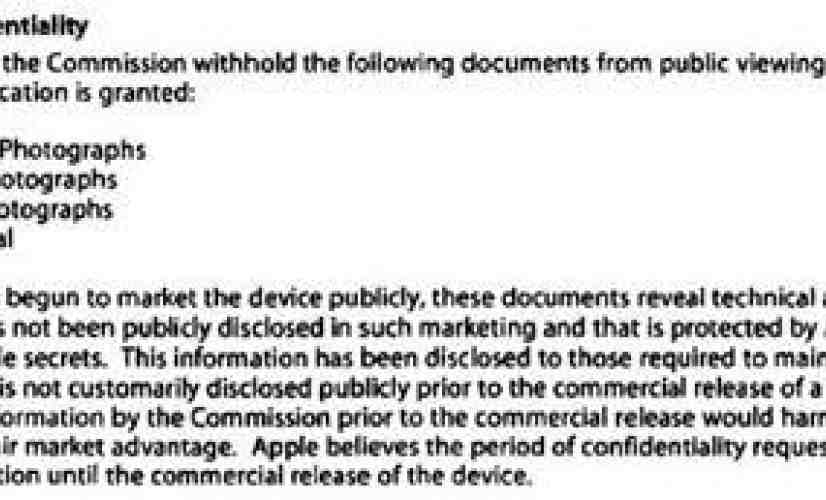 Apple asks FCC to withhold iPhone 4 info, keep secrets from us