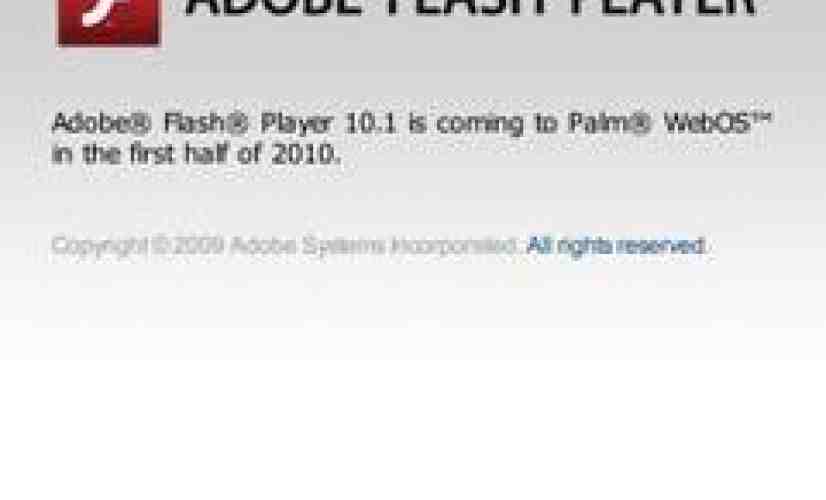 Palm unsure about status of Flash on webOS