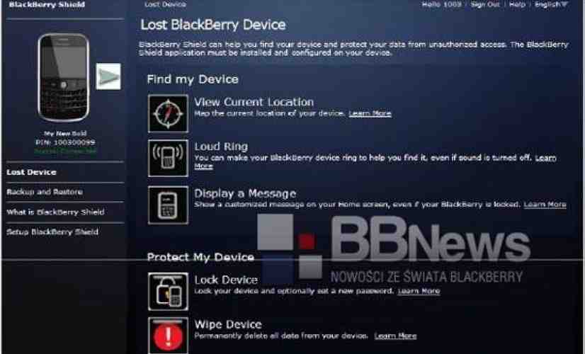 BlackBerry Shield images leak, ready to protect your precious data