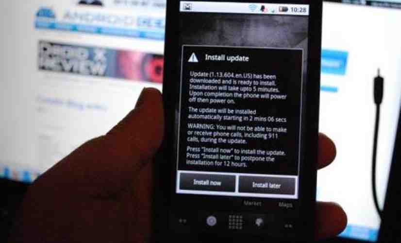 DROID X gets a software update before launch