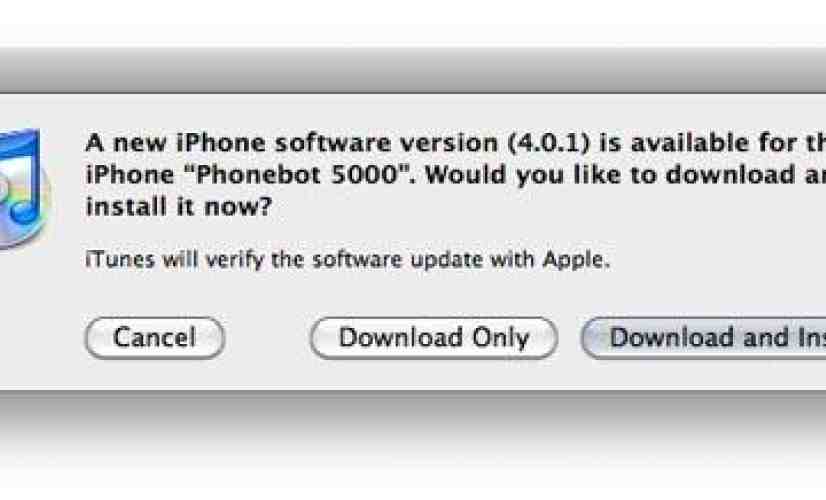 iOS 4.0.1 released by Apple, contains new formula for signal strength [UPDATED]