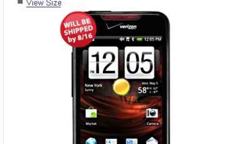 HTC DROID Incredible back in stock at Verizon