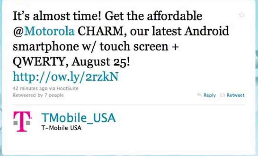 Motorola CHARM hitting T-Mobile on August 25th for $74.99