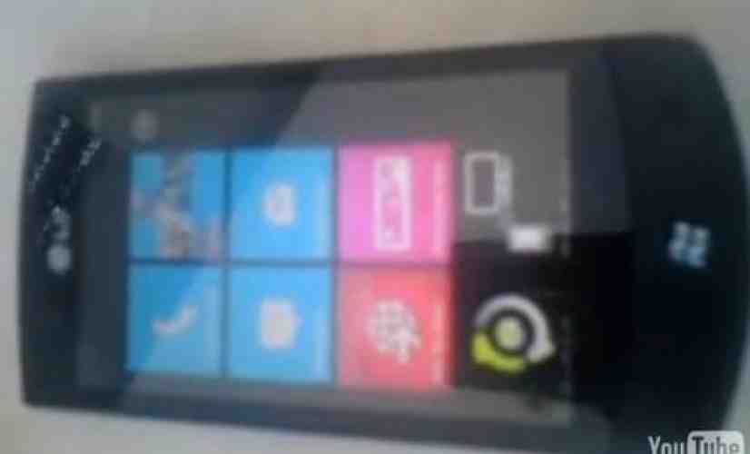 LG E900 running Windows Phone 7 shown off on video