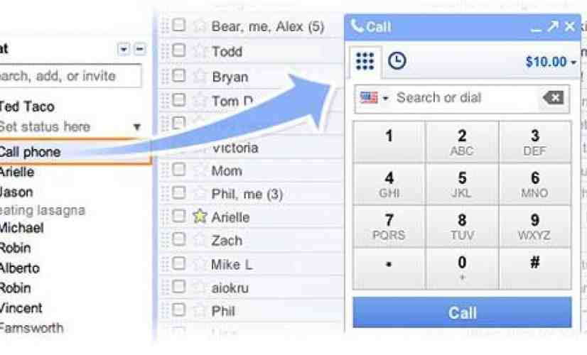 Google unveils Voice in Gmail, allows free calls to U.S. and Canada