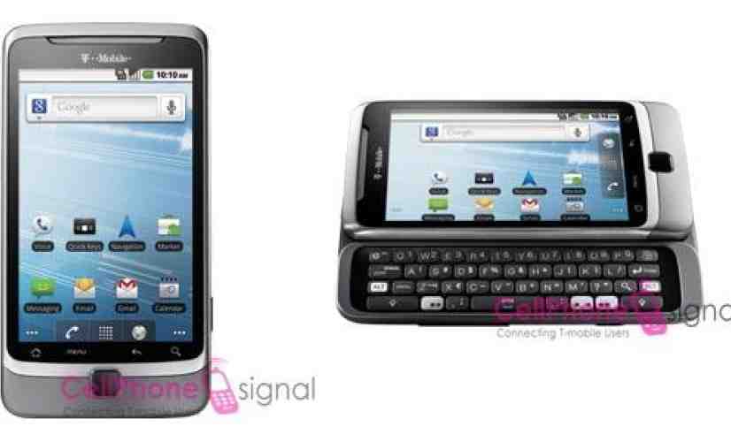T-Mobile G2 renders leak out, show off stock Android 2.2 and keyboard
