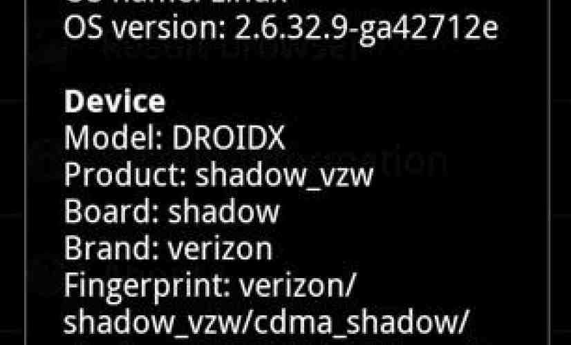 Another DROID X Android 2.2 build leaks out