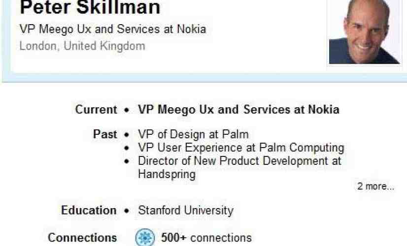 Nokia hires Peter Skillman, former Palm VP of Design, as MeeGo UX chief