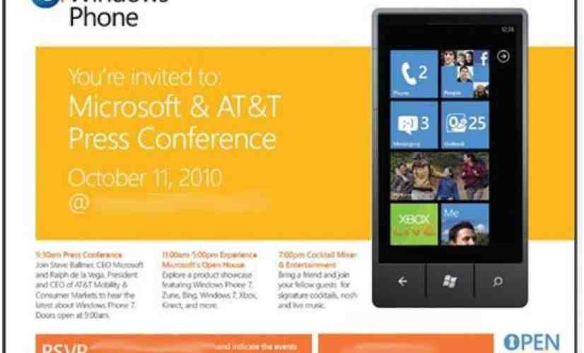 Microsoft holding Windows Phone 7 event on Oct. 11 and we'll be there live!