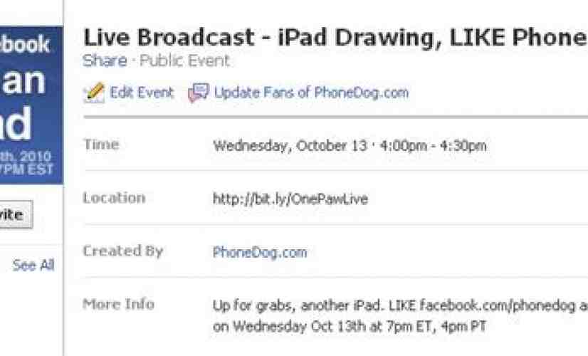 Win an Apple iPad - Wednesday October 13, 2010