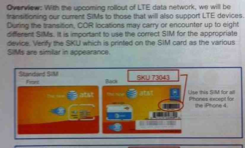 AT&T switching to LTE-ready SIM cards in preparation for the move to 4G