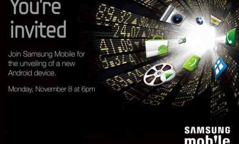 Samsung unveiling new Android device at November 8th event