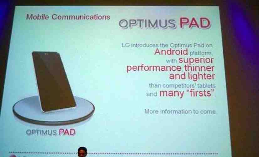 LG Pad launching in Q1 2011 with Honeycomb and dual-core Tegra 2