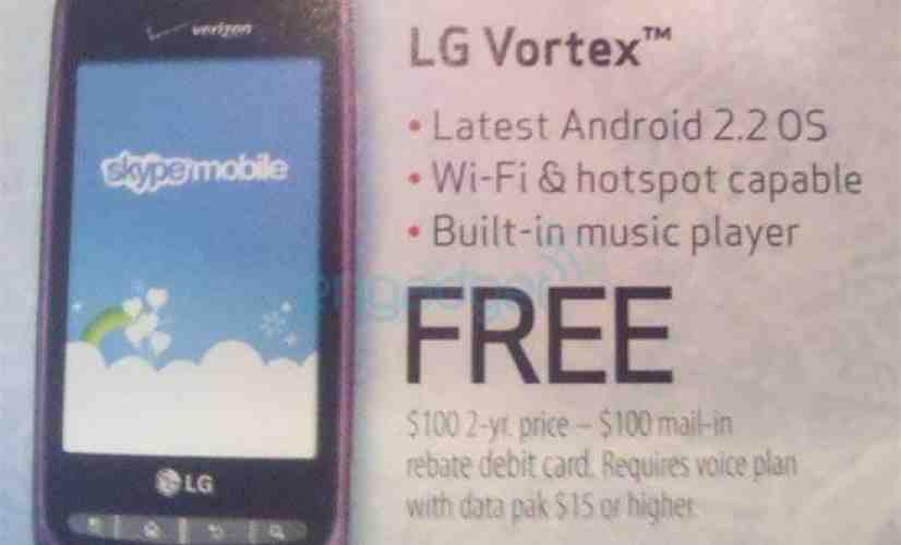 LG Vortex and black Optimus T pricing set at the low, low price of free