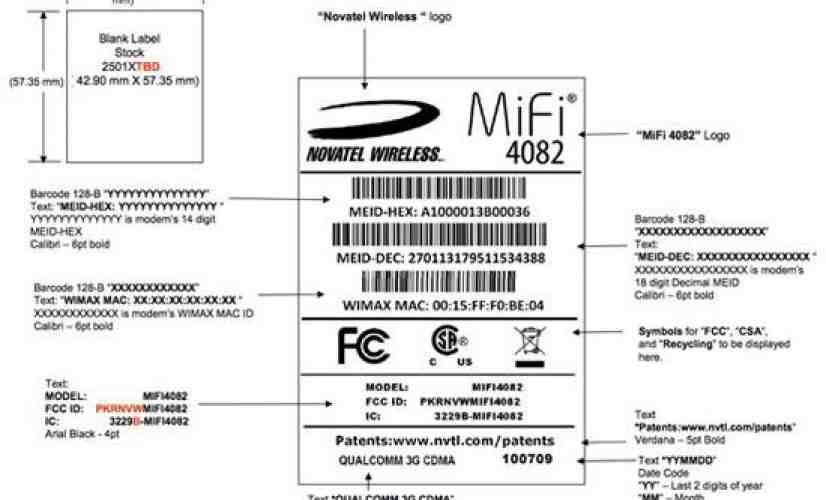 Novatel MiFi 4082 and its WiMAX powers get certified by the FCC