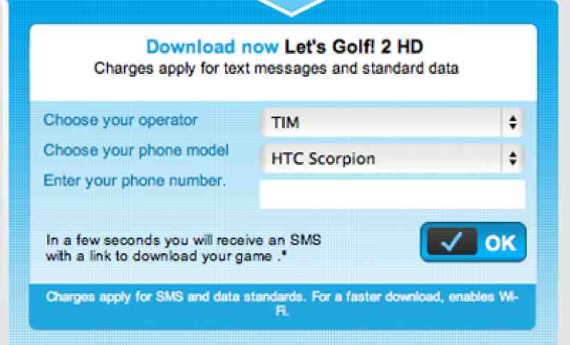 HTC Scorpion appears on Gameloft compatible devices list