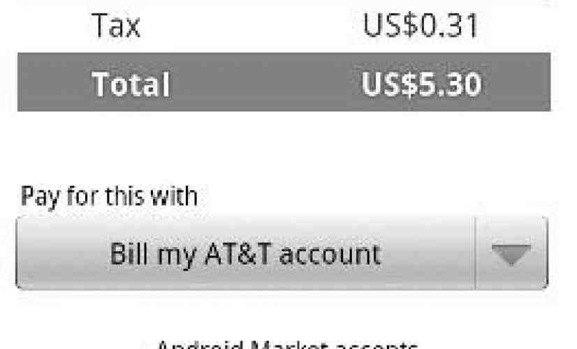 AT&T Android users can now charge app purchases to monthly bill