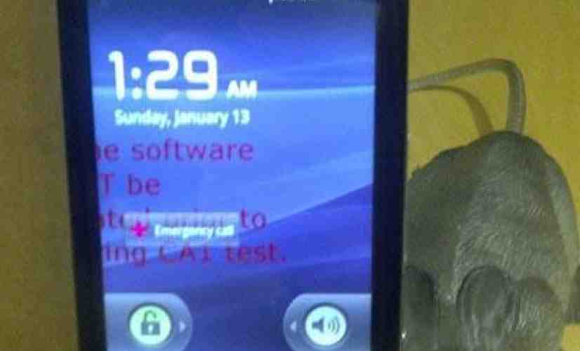 Another Sony Ericsson device leaks with Android on board