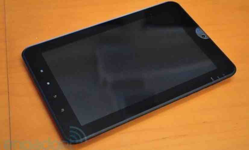 Toshiba Honeycomb tablet features Tegra 2 and a pair of cameras