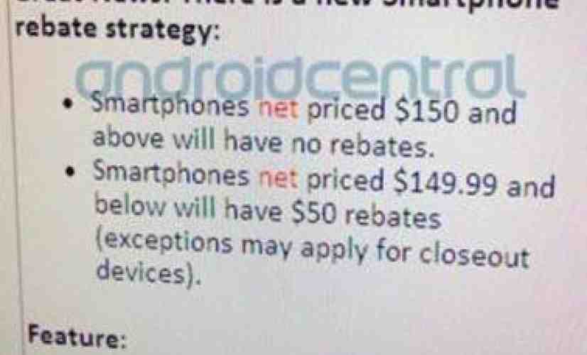 Verizon policy changes continue as smartphone rebates are cut