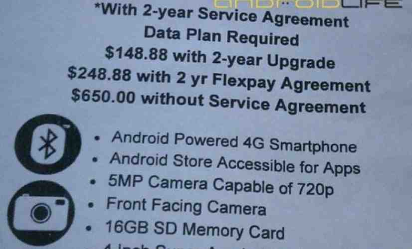 Samsung Galaxy S 4G to be priced at $148.88 by Wal-Mart