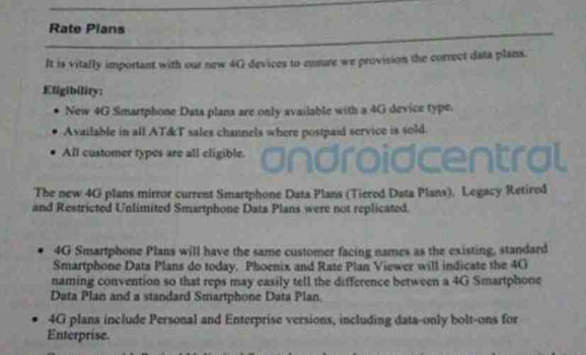 AT&T to require tiered data plan on 4G devices [UPDATED]