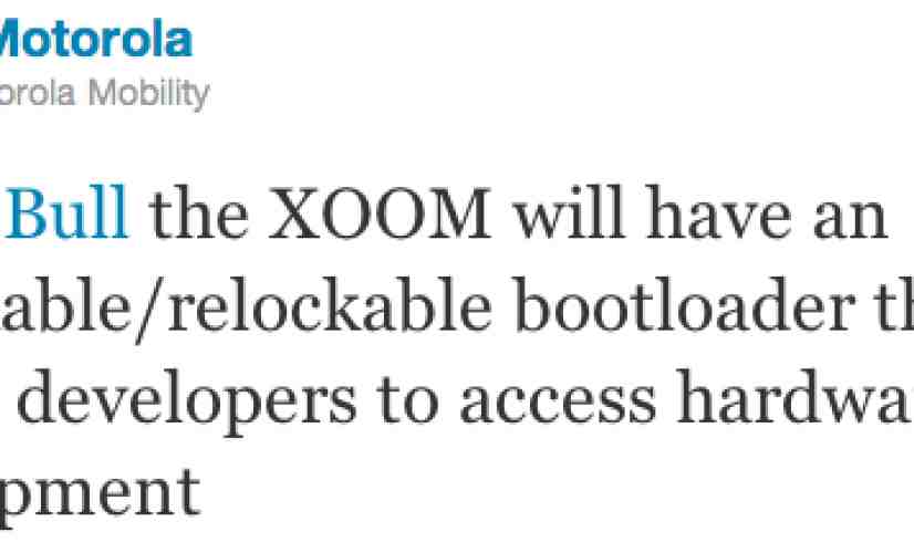 Motorola XOOM bootloader can be unlocked