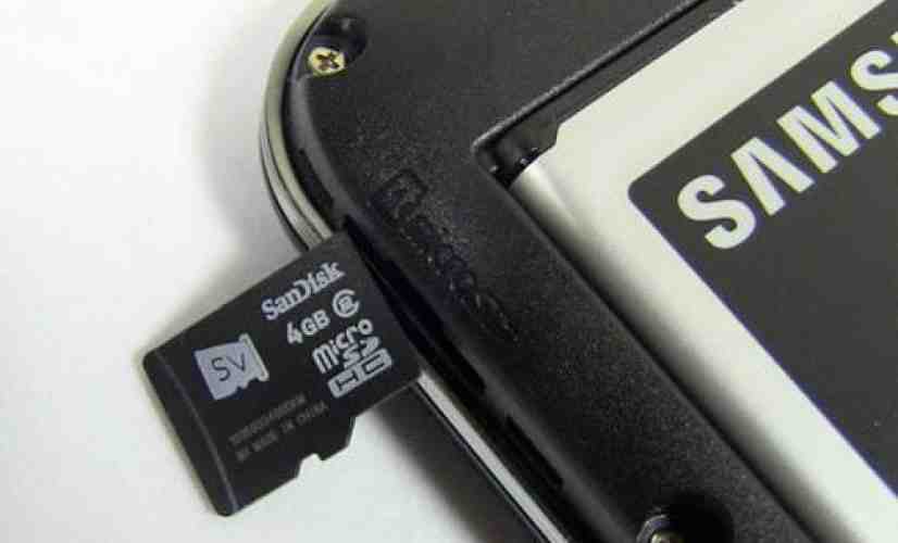 Samsung Galaxy Indulge sports a microSD card that reports back to MetroPCS