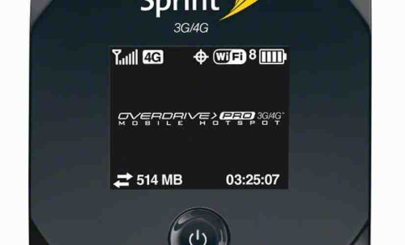 Sprint Overdrive Pro 3G/4G Mobile Hotspot set to launch on March 20th