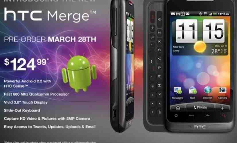 HTC Merge available for pre-order from Alltel beginning March 28th