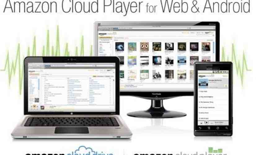Amazon Cloud Player launches, lets users upload music then stream it with Android