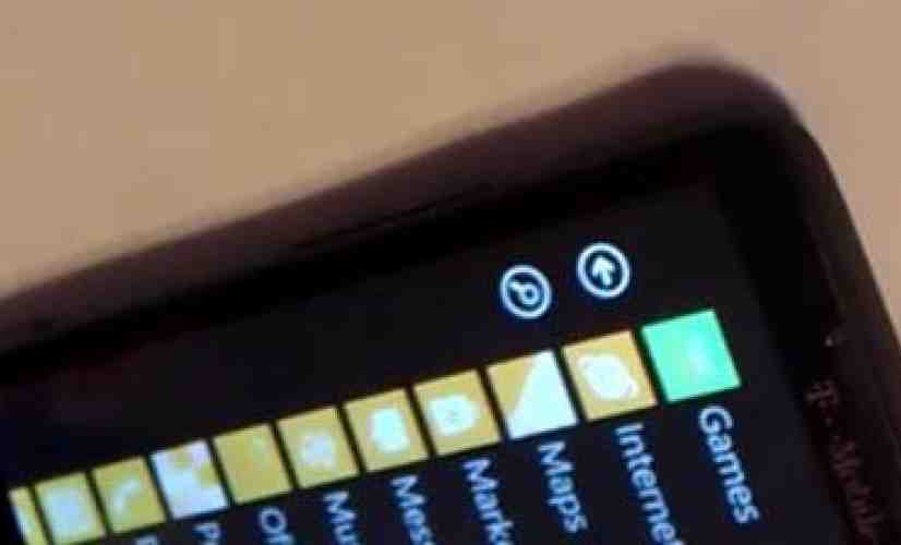 Windows Phone 7's Mango update briefly spotted in action?
