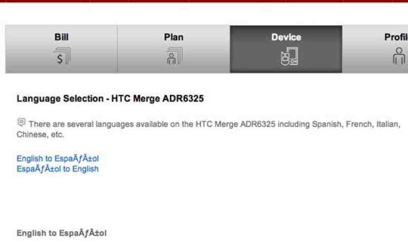 HTC Merge, Samsung Gem spotted on Verizon's website before they're announced