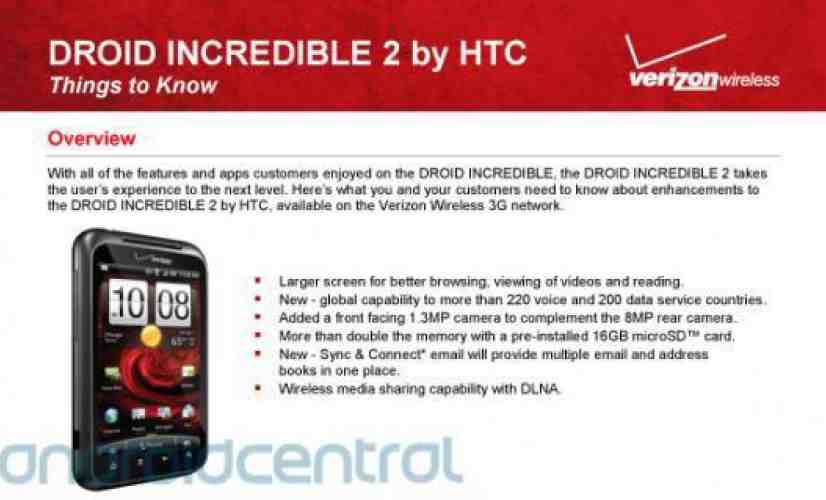 HTC DROID Incredible 2 shows up in Verizon's systems, inches closer toward release