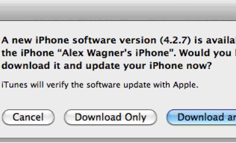 Apple releases iOS 4.3.2, updates CDMA iPhone to iOS 4.2.7