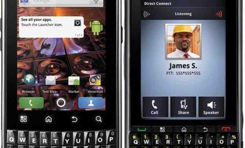 Motorola XPRT, Titanium coming to Sprint with portrait QWERTY keyboards in tow