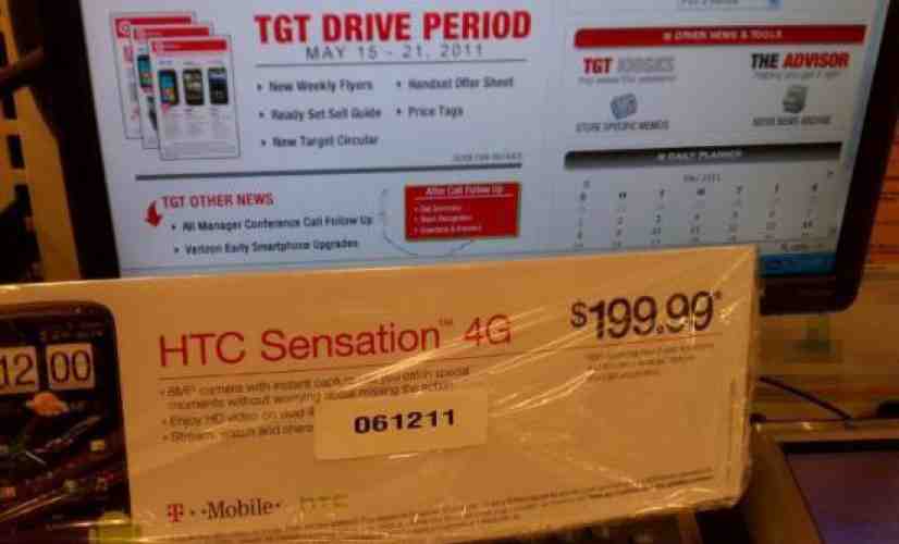 HTC Sensation 4G slapped with $199.99 price tag at Target