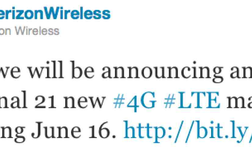 Verizon announces new 4G LTE markets going live on June 16th [UPDATED]