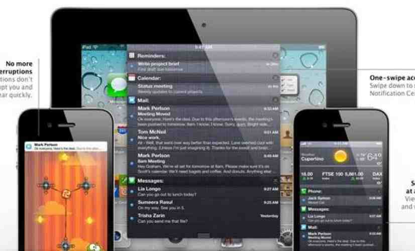 Apple iOS 5 revealed, includes Notification Center, Twitter integration, and more