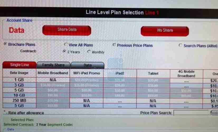 Verizon family data sharing teased by training screenshot?