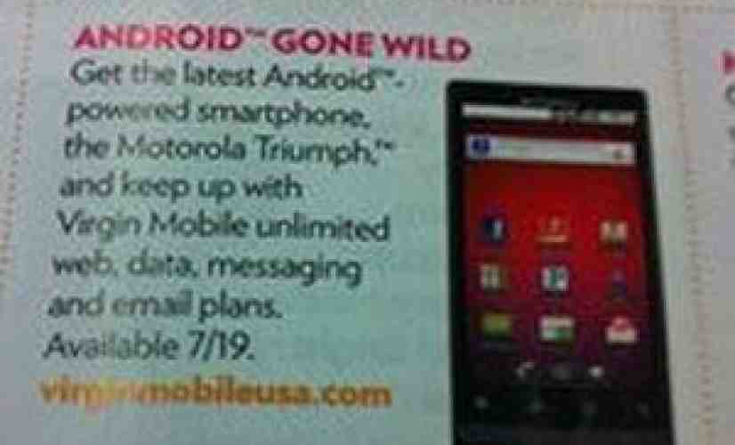 Motorola Triumph launch date set for July 19th?