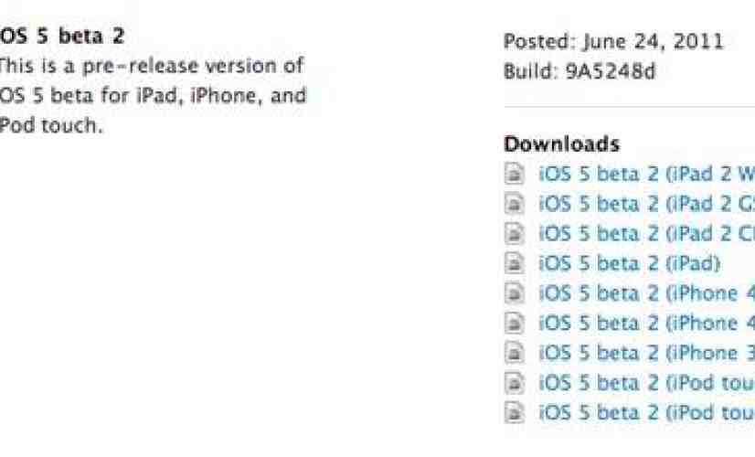 Apple iOS 5 beta 2 now available [UPDATED]