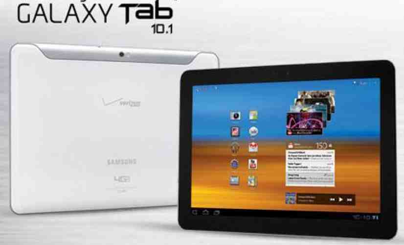 Verizon puts 4G LTE Samsung Galaxy Tab 10.1 up for pre-order