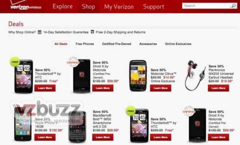 Upcoming Verizon promo to feature HTC ThunderBolt for free, $150 iPhone 4?