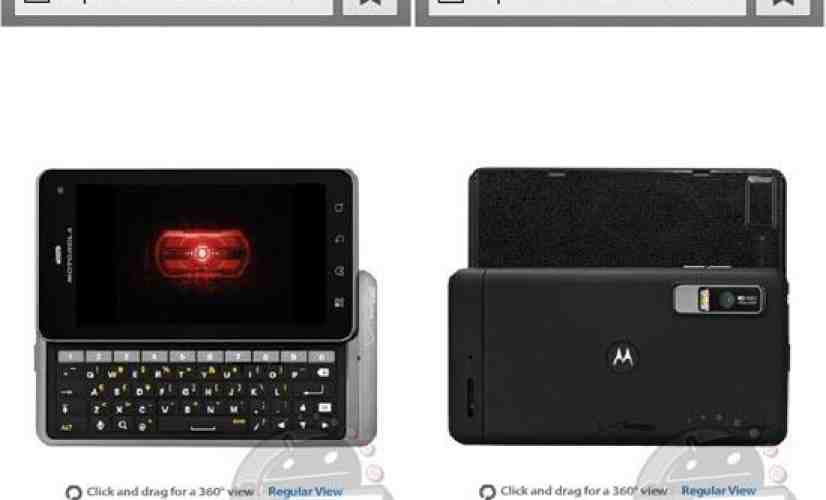 Motorola DROID 3 does a 360 spin for the camera as its user guide leaks out