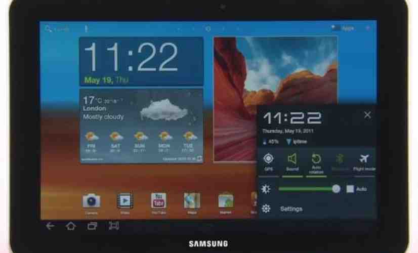 Samsung offers up a video demo of TouchWiz running on the Galaxy Tab 10.1