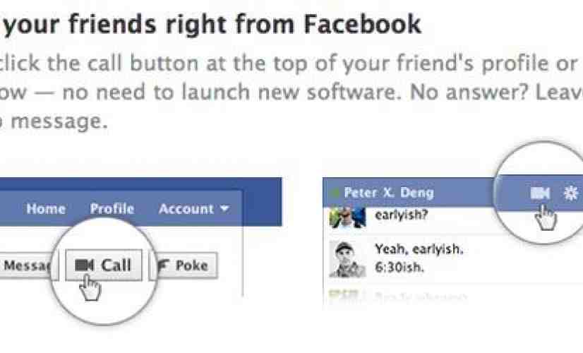 Facebook pulls the wraps off of its new Skype-powered video chat service