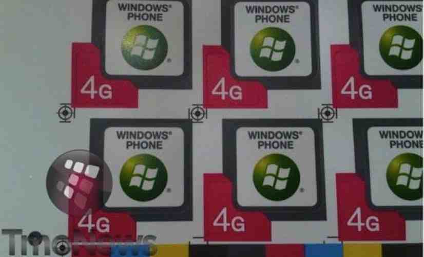 T-Mobile Windows Phone 4G stickers tease upcoming handsets?